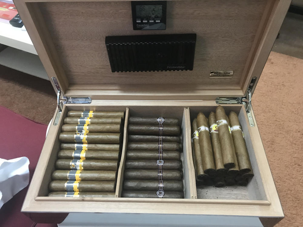 Prometheus Rosewood 50-100 Cigar Humidor - Octagon Series - Customer Photo From KHALED ALZAHRANI