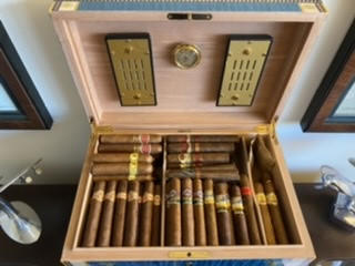 Elie Bleu Alba 110 Cigar Humidor - Alba Collection - Customer Photo From Casey Teets