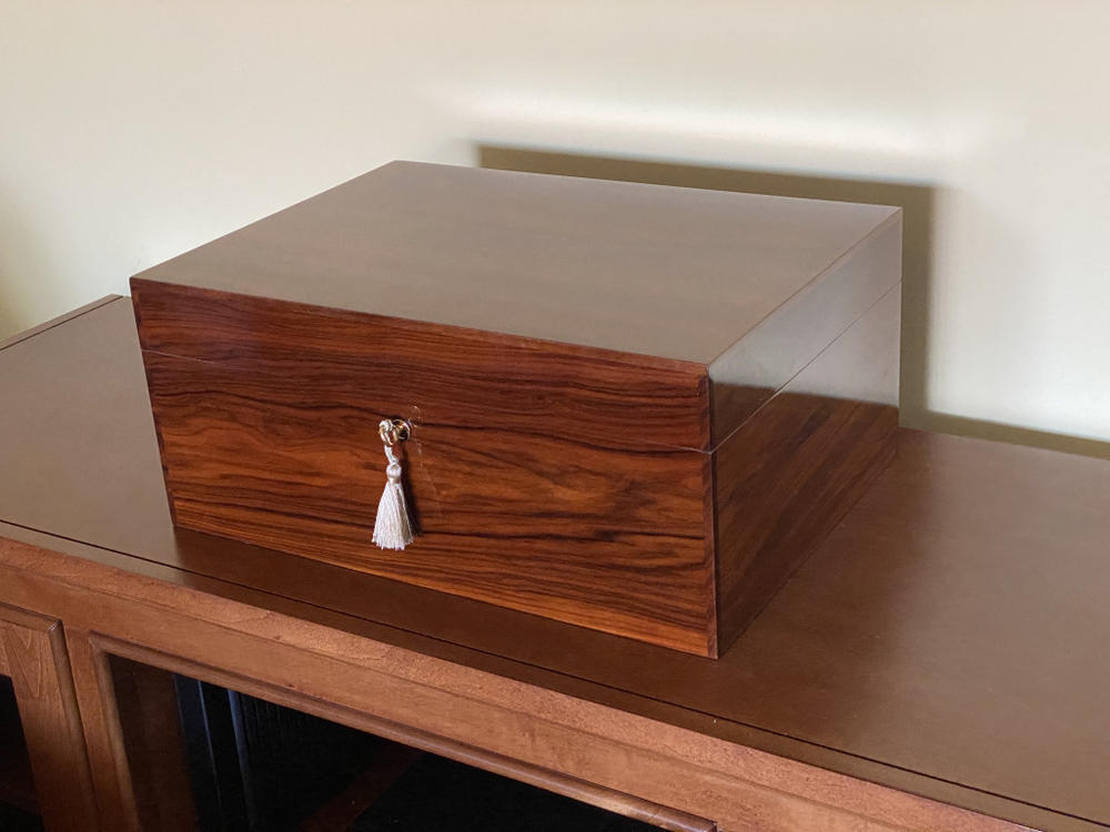 Savoy Santos Rosewood 25-100 Cigar Humidor - Executive Series - Customer Photo From Guest