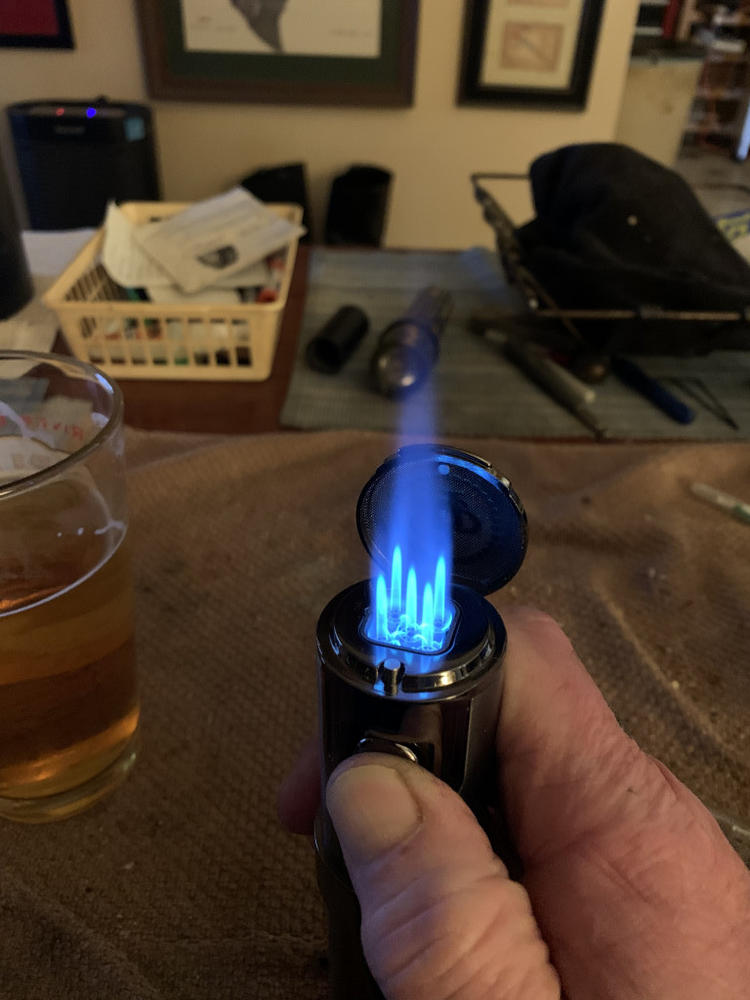 Rocky Patel Diplomat Torch Flame Five Jet Cigar Lighters - Customer Photo From Chris Martin