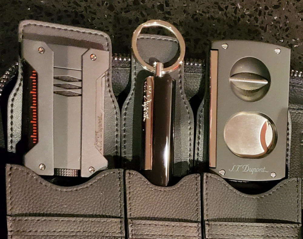 S.T. Dupont V-Cut and Guillotine Double-Blade Cigar Cutter - Customer Photo From Alexander Bru