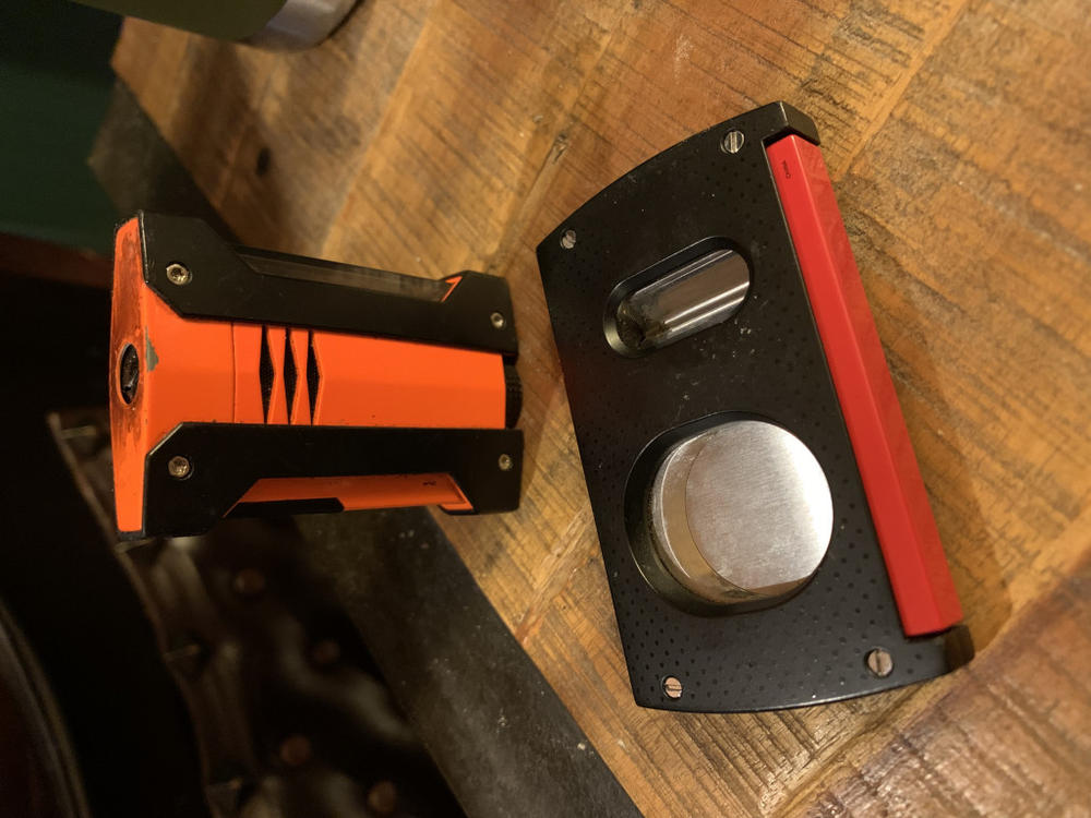 S.T. Dupont V-Cut and Guillotine Double-Blade Cigar Cutter - Customer Photo From Joseph McGuire