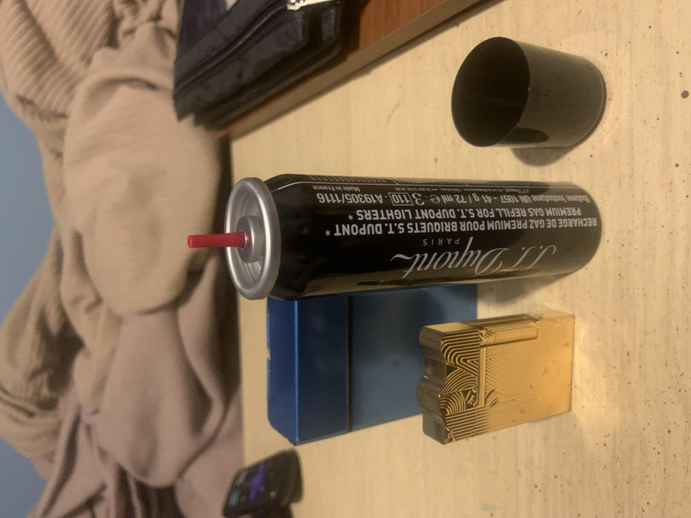 S.T. Dupont Black 72ml Premium Butane Cigar Lighter Fuel Refills - Customer Photo From Guest