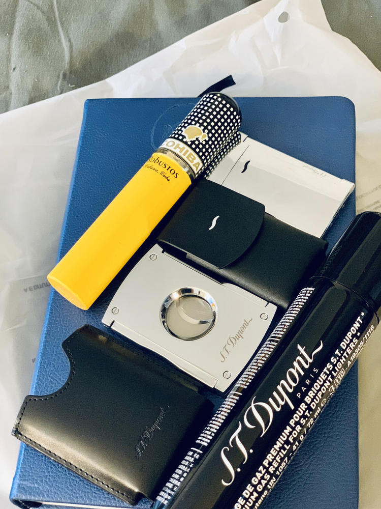 S.T. Dupont Black 72ml Premium Butane Cigar Lighter Fuel Refills - Customer Photo From Carlo Jerardi