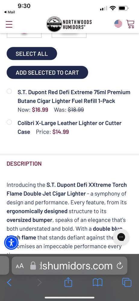 S.T. Dupont Defi XXtreme Torch Flame Double Jet Cigar Lighter - Customer Photo From Joseph McGuire