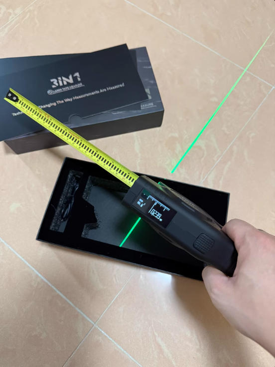 393Ft Digital Tape Measure with Laser - 3-in-1 Recharge Electronic Laser Measuring Tape - Customer Photo From J Wilson