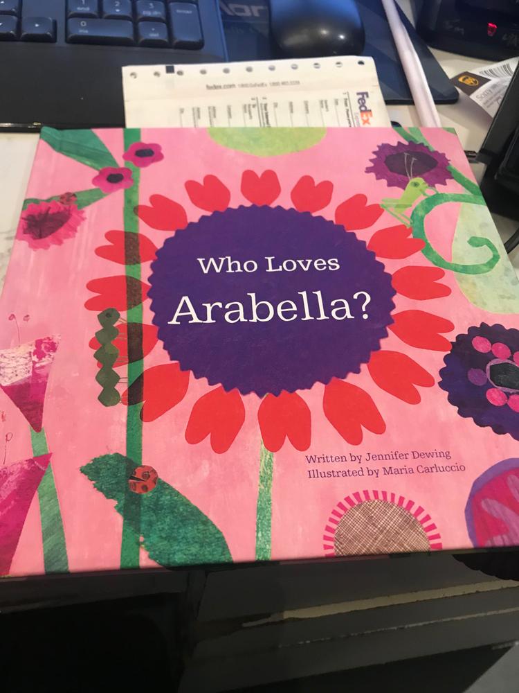 Who Loves Me? Personalized Book - Pink - Customer Photo From 