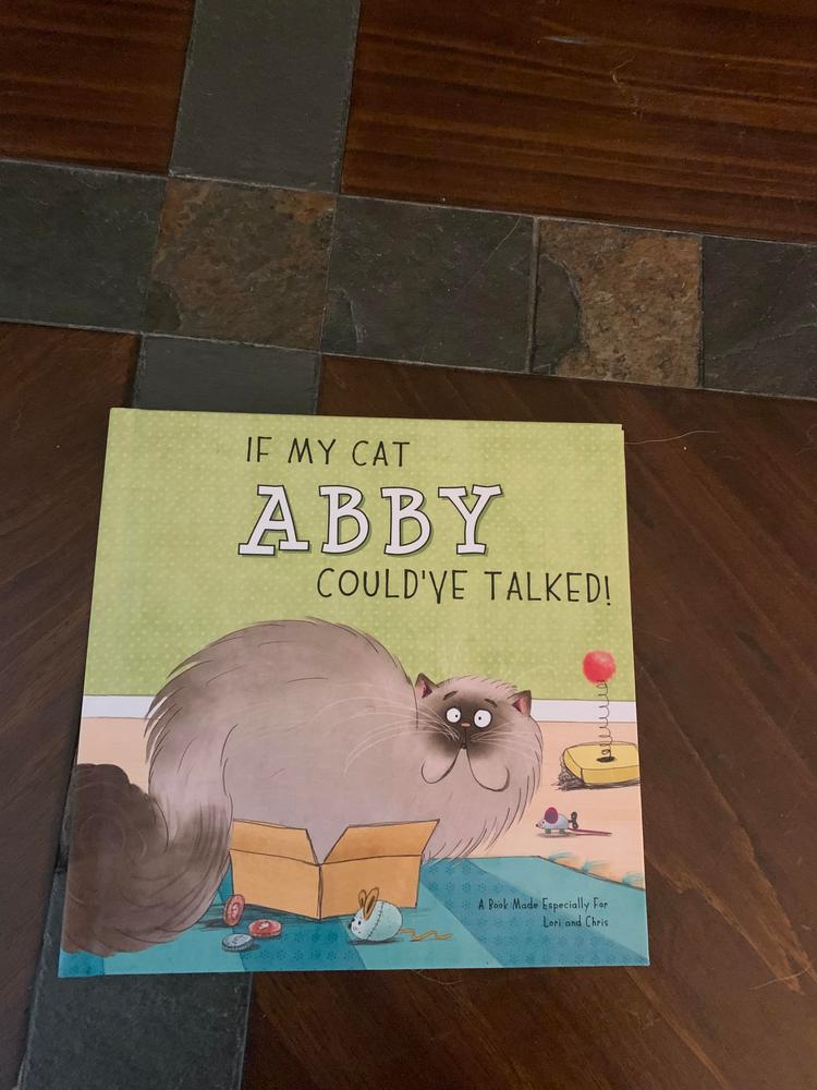 If My Cat Could Talk Personalized Book - Customer Photo From