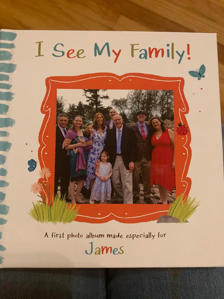 I See My Family! Personalized Photo Board Book - Customer Photo From 