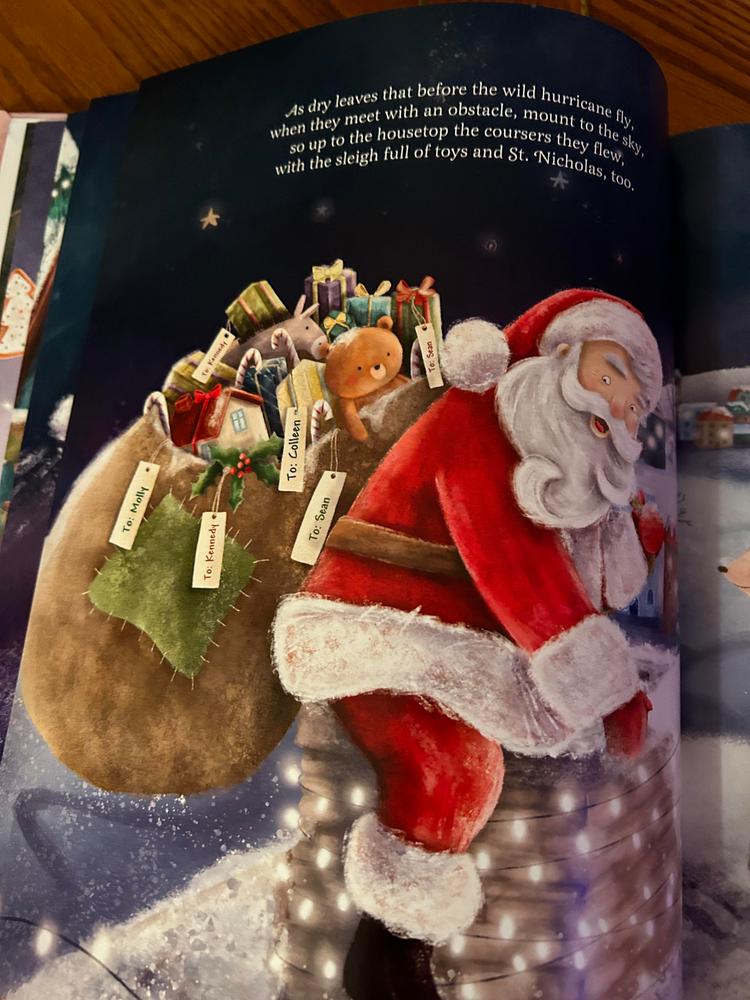 Our Family’s Night Before Christmas Personalized Book - Customer Photo From