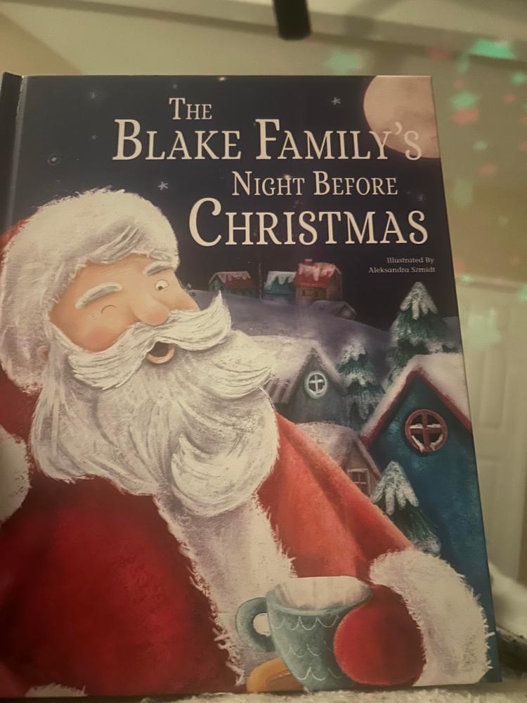 Our Family’s Night Before Christmas Personalized Book - Customer Photo From