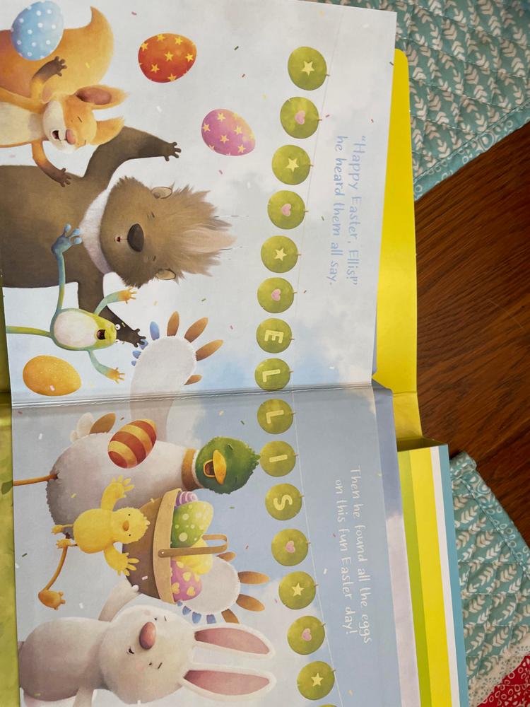 My First Easter Egg Hunt Personalized Board Book - Customer Photo From 