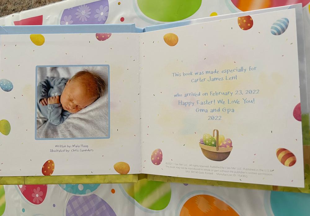 My First Easter Egg Hunt Personalized Board Book - Customer Photo From 