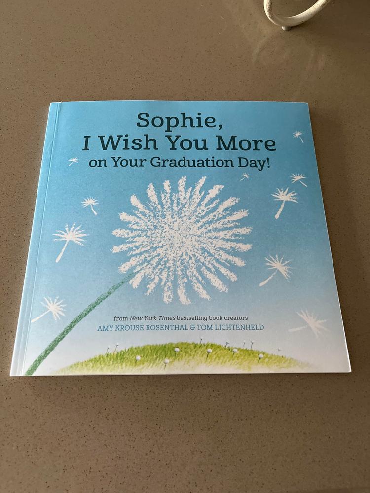 I Wish You More on Your Graduation Day Personalized Book - Customer Photo From 