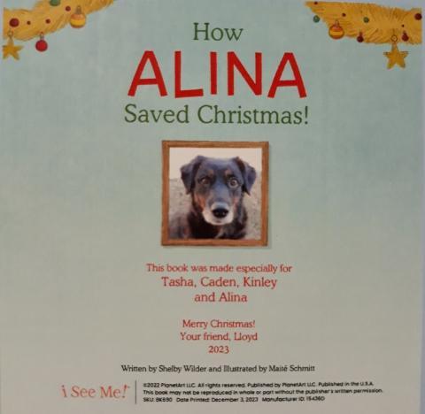 How My Dog Saved Christmas Personalized Book - Customer Photo From 