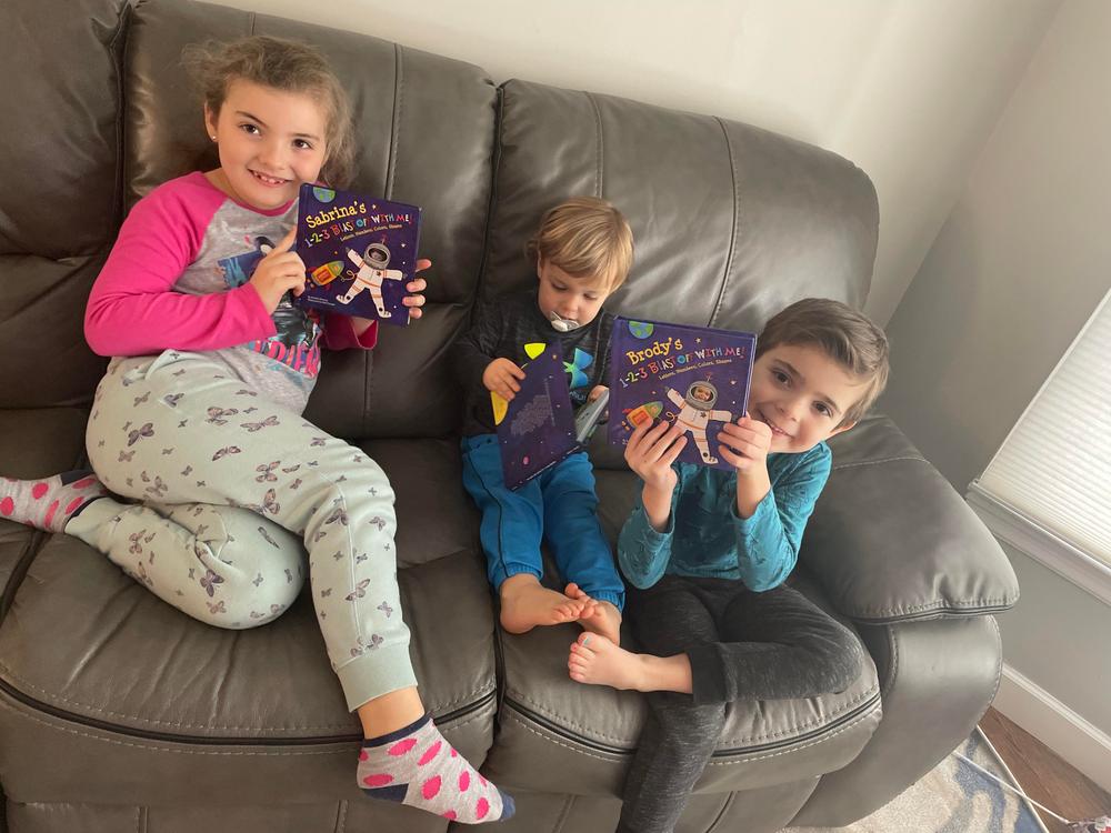1-2-3 Blast Off With Me Personalized Board Book - Customer Photo From 