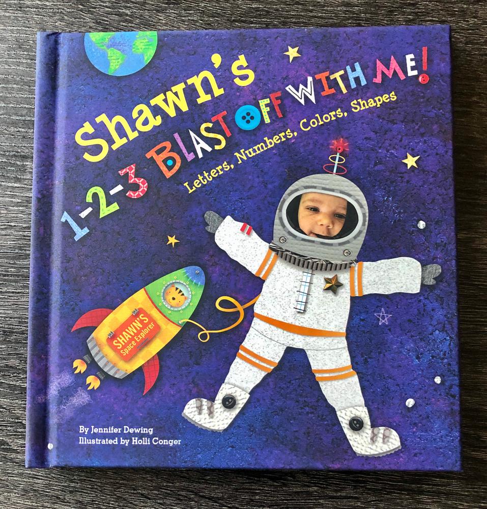 1-2-3 Blast Off With Me Personalized Board Book - Customer Photo From 