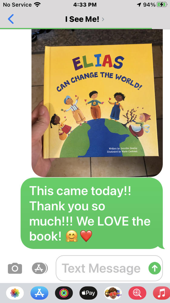 I Can Change the World Personalized Book - Customer Photo From 