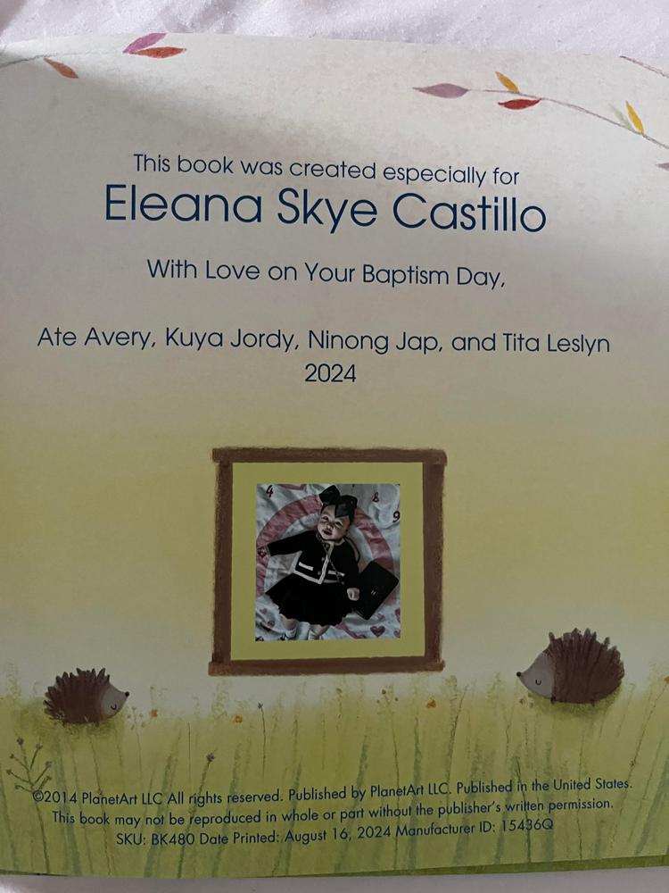 My Little Book of Blessings Personalized Book - Customer Photo From 