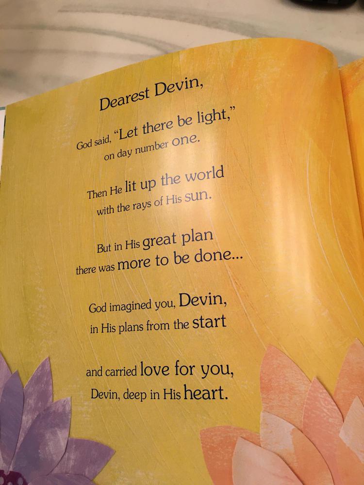God Loves You! Personalized Book - Customer Photo From