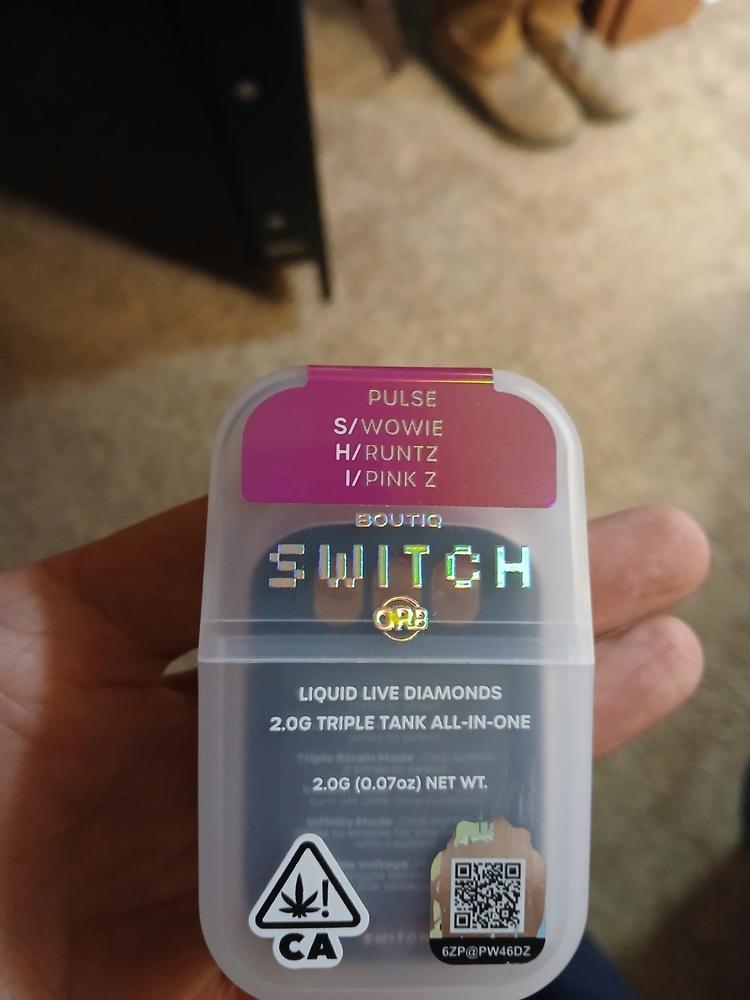 Boutiq Switch Orb V5 (2g) - Pulse - Wowie x Runtz x Pink-Z - Customer Photo From Mary Francis Fondren