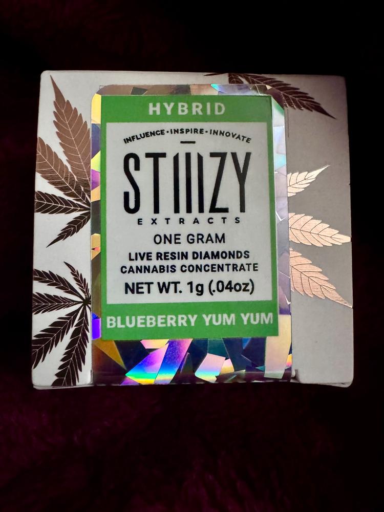 Stiiizy Live Resin Diamonds - Blueberry Yum Yum - 1G - Customer Photo From randy dietrich