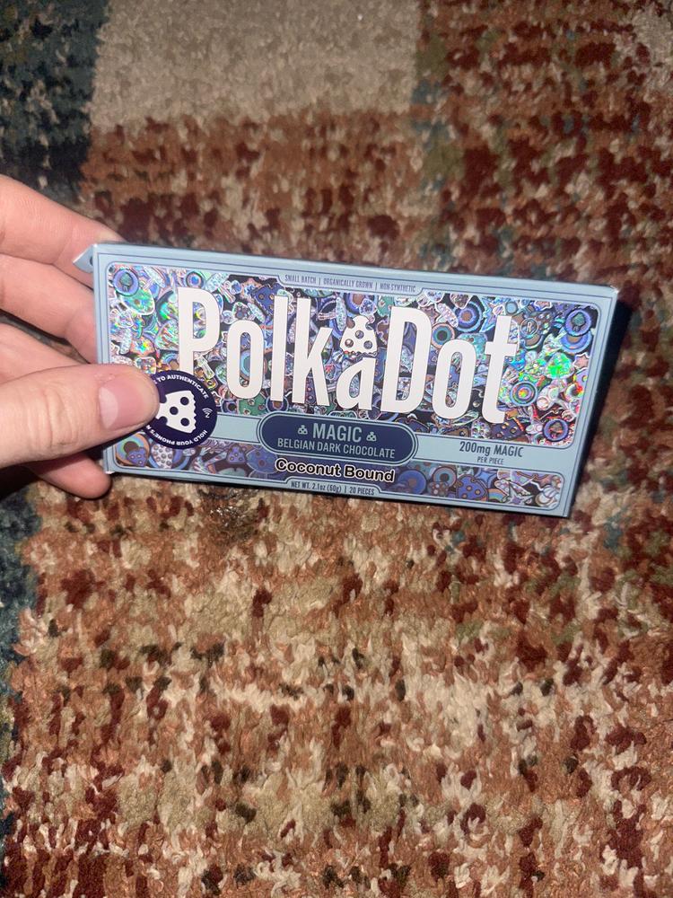 Polka Dots Magic Chocolate (4g) - Coconut Bound - Customer Photo From Tyler R Graham