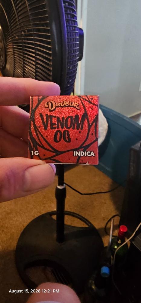 Devour Badder (1g) - Venom OG - Foto del cliente de Brandon Brammer