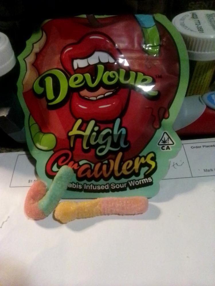 Devour Edibles (750mg) - High Crawlers - Customer Photo From Mark G Harsh