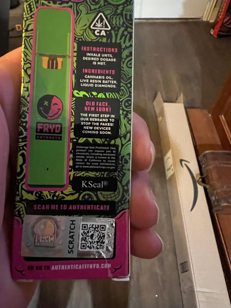 Fryd 2g Disposables - Peach Rings - Customer Photo From Raul Coronado