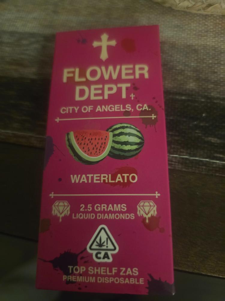 Flower Dept (2.5G) Liquid Diamond Disposable - Waterlato - Customer Photo From Felicia Johnson