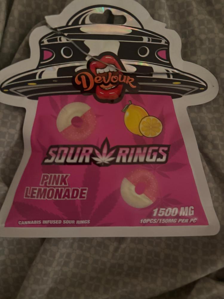 Devour Edibles (1500 mg) – Sour Rings Pink Lemonade - Foto del cliente Michael Layman