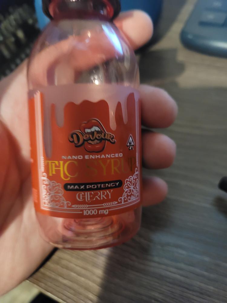 Devour Syrup 1000mg - Cherry - Customer Photo From Brandon 