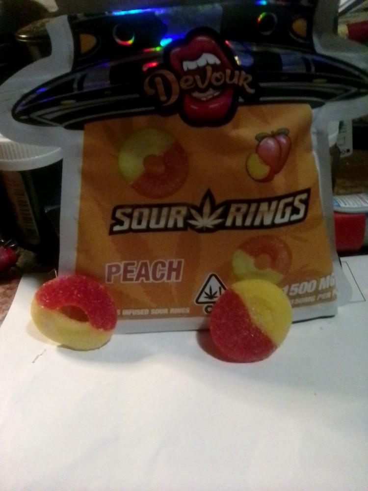 Devour 1500mg Gummies - Peach - Customer Photo From Mark G Harsh
