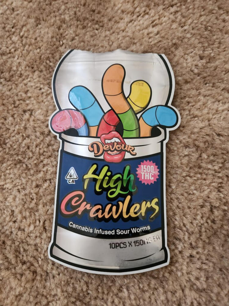 Devour 1500mg Gummies - High Crawler - Customer Photo From Kristian Alvarez