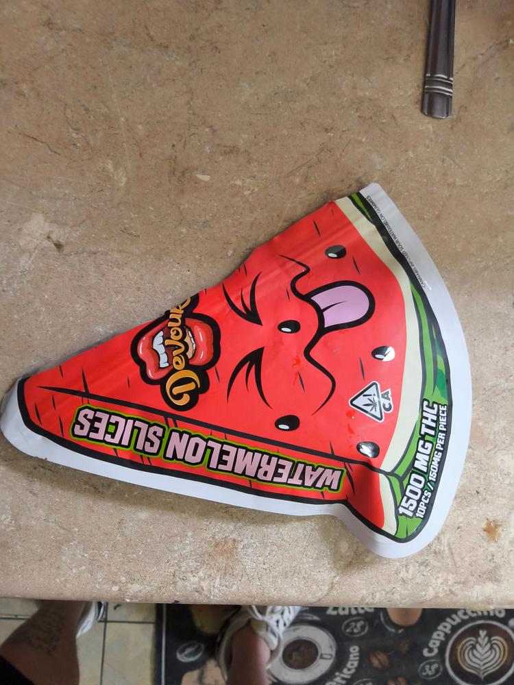 Devour Edibles (1500mg) - Watermelon Slices - Customer Photo From James Watkins