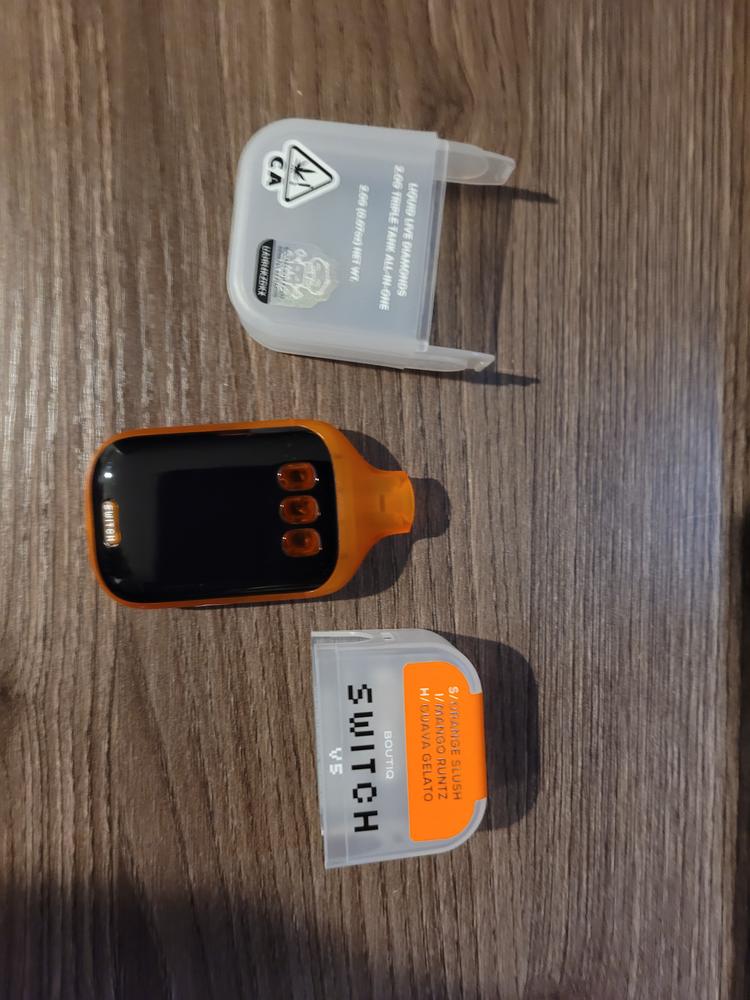 Boutiq Switch V5 (2g) - Orange Slush x Mango Runtz x Guava Gelato - Customer Photo From Brandon Ward