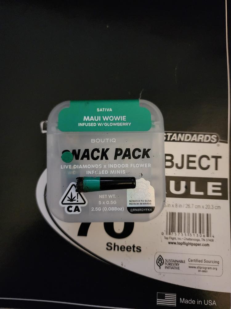 Boutiq Snack Pack (2.5g) - Maui Wowie Infused With Glowberry - Customer Photo From Camron Lynn