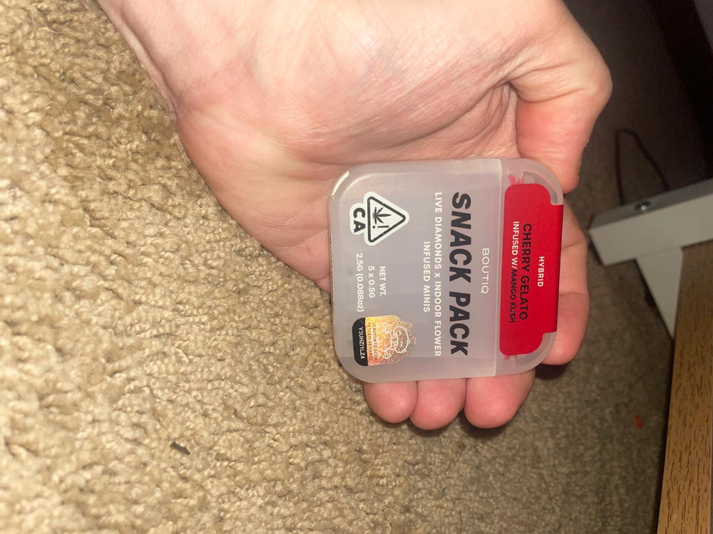 Boutiq Snack Pack (2.5g) - Cherry Gelato - Customer Photo From Roger Gibbs