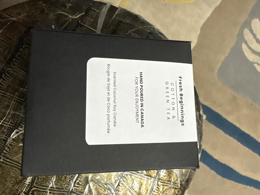 Fresh Beginnings Candle | Clean Cotton + Green Tea - Customer Photo From Vissia Trinidad