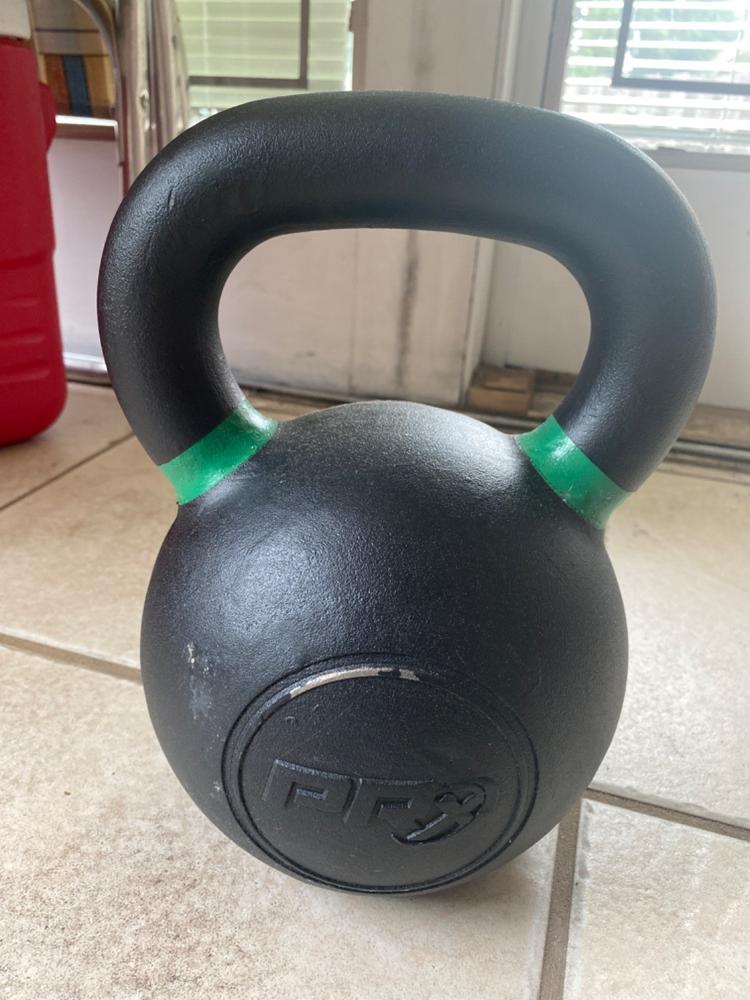 PRx Powder Coated Cast Iron Kettlebells - Customer Photo From Luis Rosario