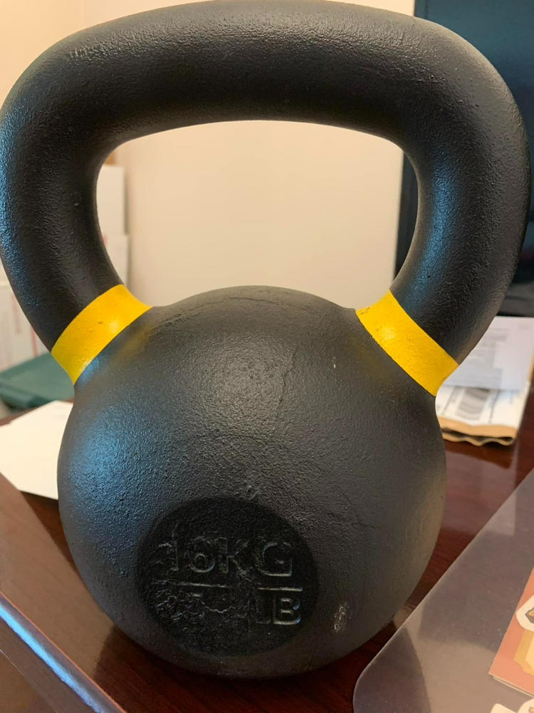 PRx Powder Coated Cast Iron Kettlebells - Customer Photo From Stacey Cheatwood