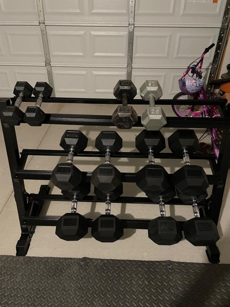 PRx Rubber Hex Dumbbells - Customer Photo From Pablo Jacobo
