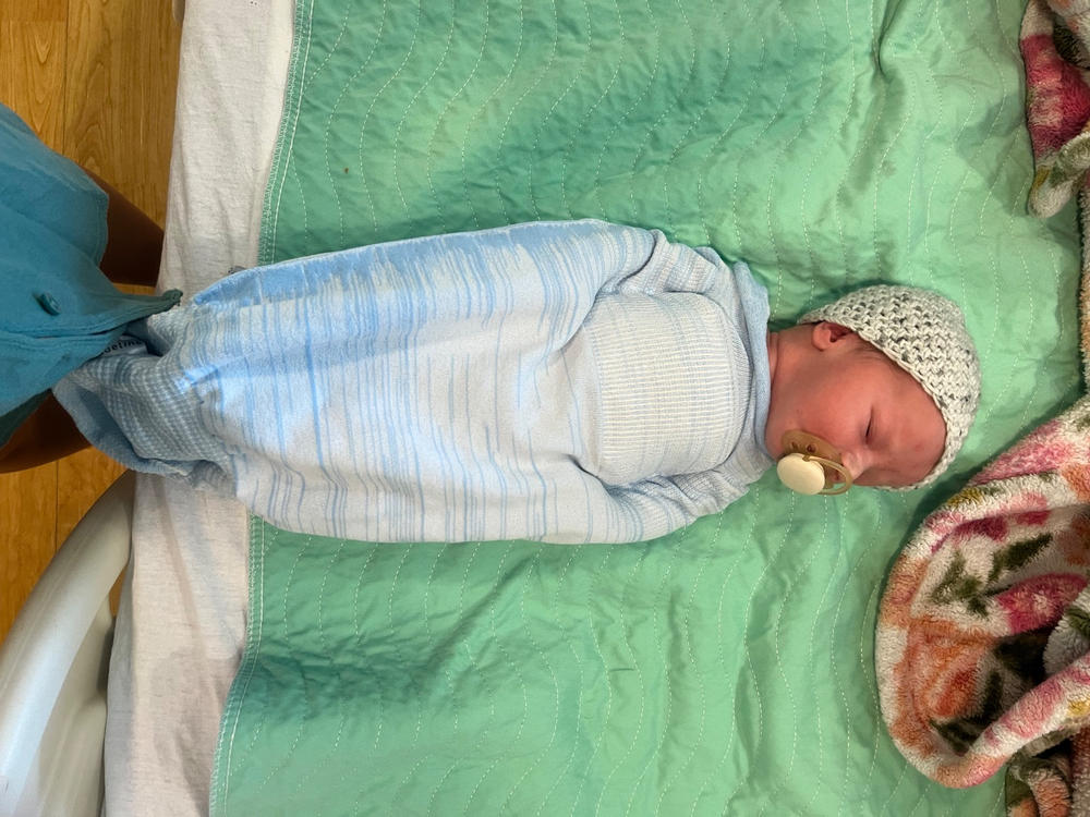 Blue Swaddle Sleep Sack - Customer Photo From Sygnett Swann