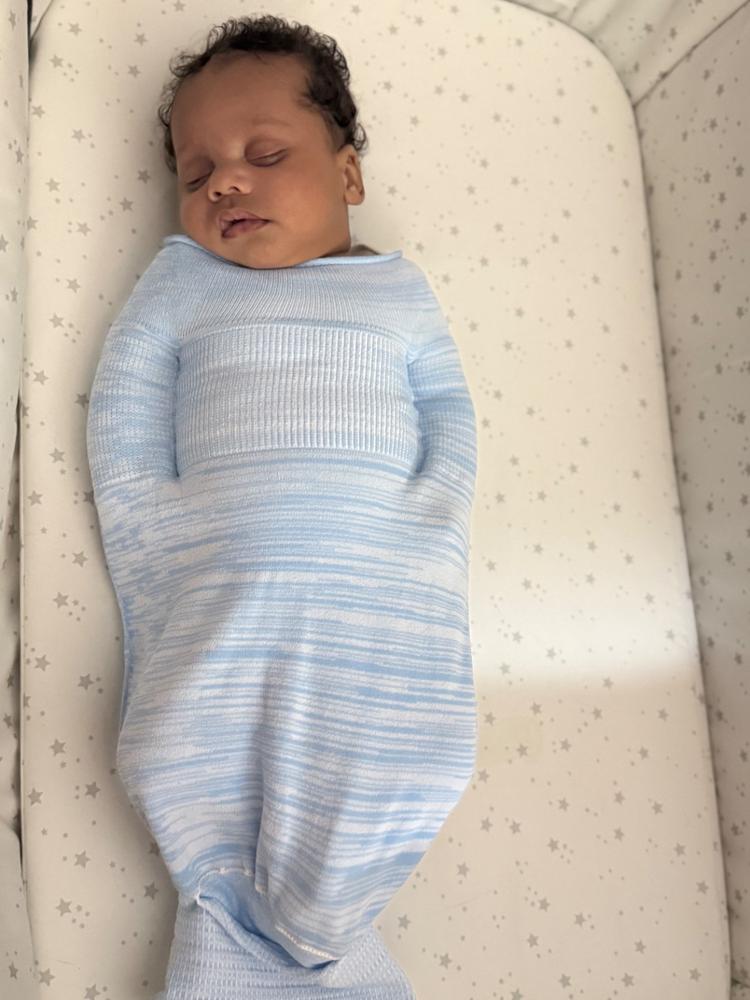 Blue Swaddle Sleep Sack - Customer Photo From Christina West