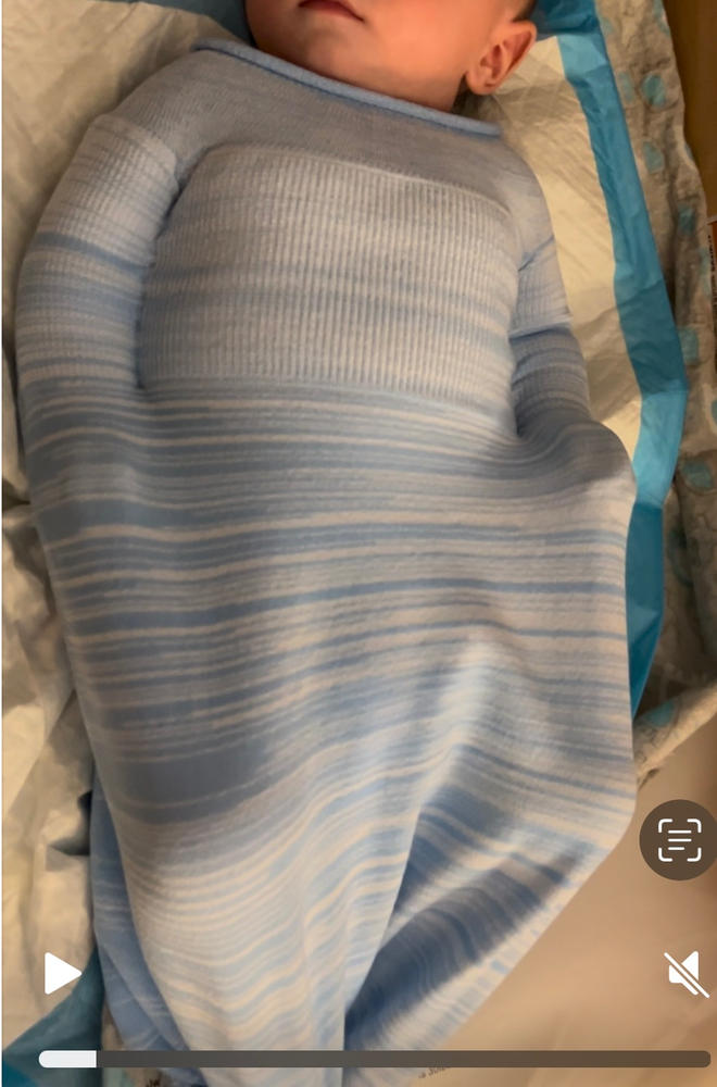 Blue Swaddle Sleep Sack - Customer Photo From Vicki Shaw