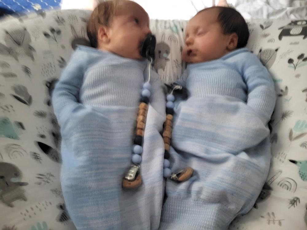 Blue Swaddle Sleep Sack - Customer Photo From Spac MARIUS