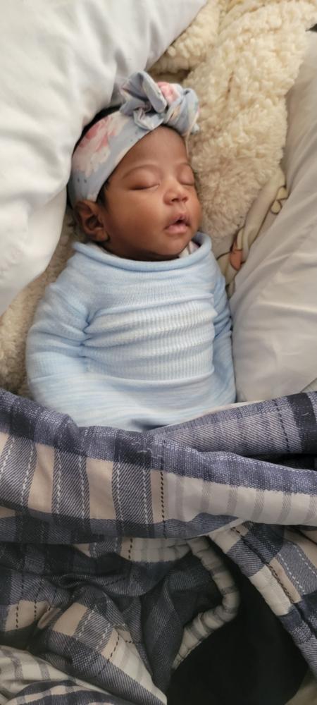 Blue Swaddle Sleep Sack - Customer Photo From Sheair Phillips