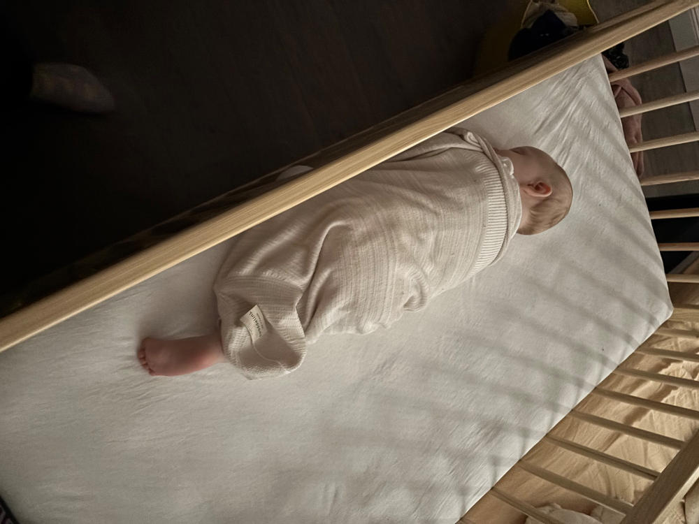 Bamboo Blend Beige Swaddle Sleep Sack – Swaddelini