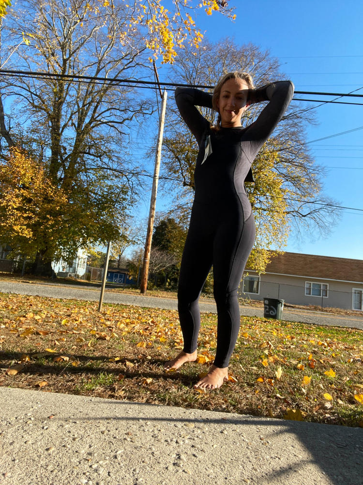 5/4/3mm Women's Roxy SYNCRO Hooded Fullsuit - Chest Zip – Wetsuit